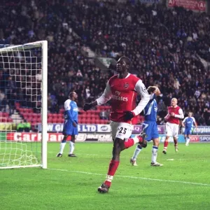 Adebayor's Goal Celebration: Arsenal's 1-0 Win Over Wigan, FA Premiership, 2006