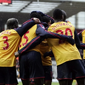 Adebayor's Thrilling Goal: Arsenal Stars Celebrate at The Riverside (Middlesbrough 1:1 Arsenal, December 2008)
