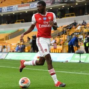Ainsley Maitland-Niles in Action: Wolverhampton Wanderers vs Arsenal FC, Premier League 2019-2020
