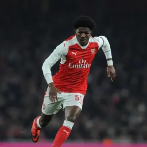 Ainsley Maitland-Niles (Arsenal). Arsenal 0: 2 Southampton. EFL Cup. Quarter Final Ainsley Maitland-Niles (Arsenal). Arsenal 0: 2 Southampton. EFL Cup. Quarter Final
