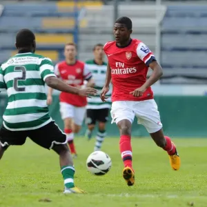Ainsley Maitland-Niles vs. Mauro Riquicho: Arsenal U19 vs. Sporting Lisbon U19 - NextGen Series 3rd Place Play Off, Italy, 2013 Ainsley Maitland-Niles vs. Mauro Riquicho: Arsenal U19 vs. Sporting Lisbon U19 - NextGen Series 3rd Place Play Off, Italy, 2013