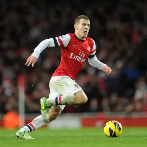 AJack Wilshere (Arsenal). Arsenal 7: 3 Newcastle United. Barclays Premier League. Emirates Stadium