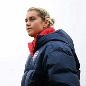 Alessia Russo Prepares for Arsenal Women vs West Ham United Print Alessia Russo Prepares for Arsenal Women vs West Ham United Print