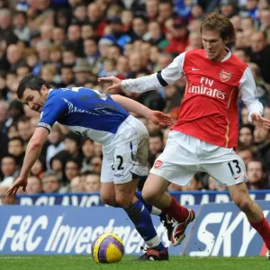 Alex Hleb (Arsenal) Damian Johnson (Birmingham City) Alex Hleb (Arsenal) Damian Johnson (Birmingham City)