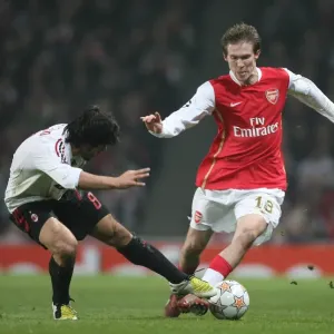 Alex Hleb (Arsenal) Gennaro Gattuso (AC Milan) Alex Hleb (Arsenal) Gennaro Gattuso (AC Milan)