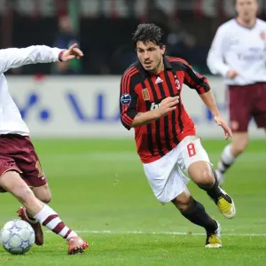 Alex Hleb (Arsenal) Gennaro Gattuso (AC Milan)