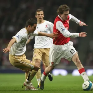 Alex Hleb (Arsenal) Luke Young (Middlesbrough) Alex Hleb (Arsenal) Luke Young (Middlesbrough)