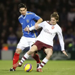 Alex Hleb (Arsenal) Richard Hughes (Portsmouth)