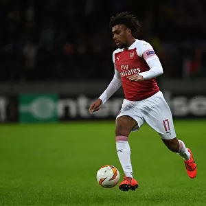 Alex Iwobi in Action for Arsenal against BATE Borisov in UEFA Europa League Round of 32, 2019