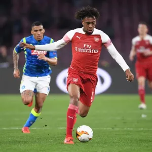 Alex Iwobi in Action: Arsenal vs Napoli, UEFA Europa League Quarterfinals (2018-19)