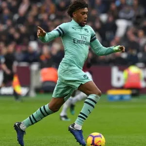 Alex Iwobi in Action: West Ham United vs. Arsenal FC, Premier League 2018-19 Alex Iwobi in Action: West Ham United vs. Arsenal FC, Premier League 2018-19