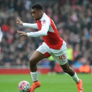 Alex Iwobi (Arsenal). Arsenal 0: 0 Hull City. FA Cup 5th Round. Emirates Stadium, 20 / 2 / 16