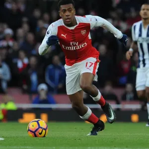 Alex Iwobi Print, Arsenal 1:0 West Bromwich Albion