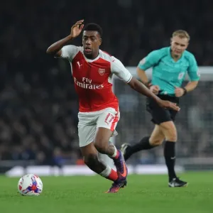 Alex Iwobi (Arsenal). Arsenal 2: 0 Reading. EFL Cup 4th Round. Emirates Stadium, 25 / 11 / 16