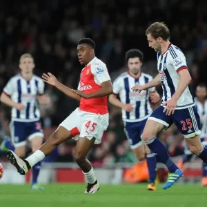 Alex Iwobi Print, Arsenal vs West Bromwich Albion Barclays Premier League Alex Iwobi Print, Arsenal vs West Bromwich Albion Barclays Premier League
