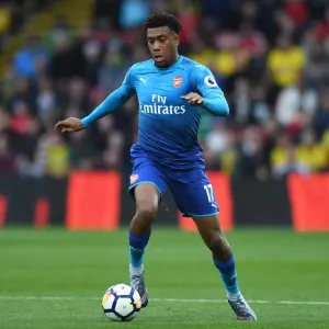Alex Iwobi (Arsenal). Watford 2: 1 Arsenal. Premier League. Vicarage Road, Watford