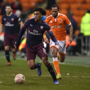 Alex Iwobi in FA Cup Action: Arsenal vs. Blackpool
