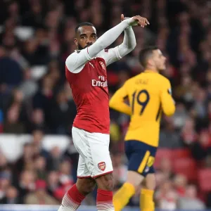 Alex Lacazette in Action: Arsenal vs Atletico Madrid, UEFA Europa League Semi-Final