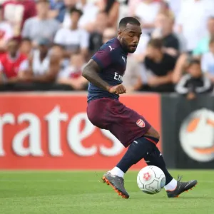 Alex Lacazette in Action: Arsenal's Pre-Season Clash at Borehamwood (2018)