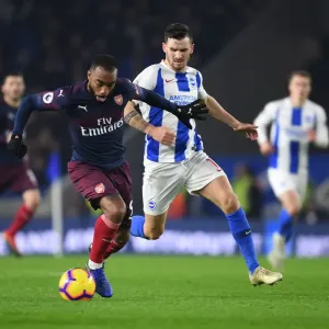 Alex Lacazette Breaks Past Brighton's Grob Print