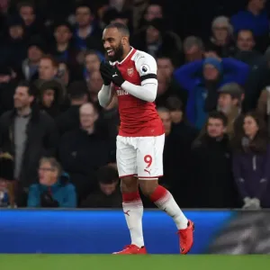 Alex Lacazette Scores First Arsenal Goal: Arsenal v Huddersfield Town, Premier League 2017-18 Alex Lacazette Scores First Arsenal Goal: Arsenal v Huddersfield Town, Premier League 2017-18