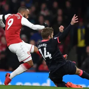 Alex Lacazette Scores Stunner: Arsenal vs. Huddersfield Town, Premier League 2017-18 Alex Lacazette Scores Stunner: Arsenal vs. Huddersfield Town, Premier League 2017-18