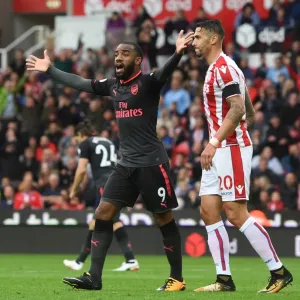 Alex Lacazette's Frustrating Disallowed Goal: Arsenal at Stoke City (2017-18)