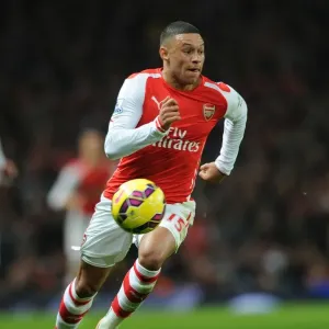 Alex Oxlade-Chamberlain in Action for Arsenal against Manchester United, Premier League 2014-15 Alex Oxlade-Chamberlain in Action for Arsenal against Manchester United, Premier League 2014-15