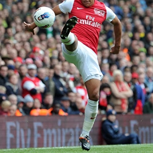 Alex Oxlade-Chamberlain in Action: Arsenal vs Norwich City, Premier League 2011-12