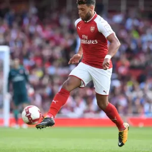 Alex Oxlade-Chamberlain in Action: Arsenal vs Sevilla, Emirates Cup 2017-18