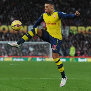 Alex Oxlade-Chamberlain in Action: Arsenal vs Stoke City, Premier League 2014-15 Alex Oxlade-Chamberlain in Action: Arsenal vs Stoke City, Premier League 2014-15