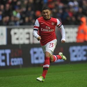Alex Oxlade-Chamberlain in Action: Wigan Athletic vs Arsenal, Premier League 2012-13
