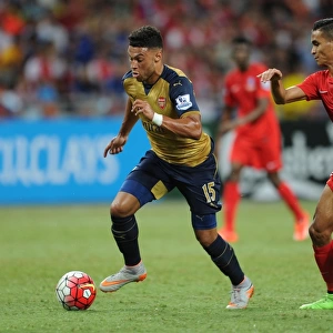 Alex Oxlade-Chamberlain (Arsenal). Arsenal 4: 0 Singapore XI. Barclays Asia Tour. Singapore