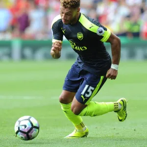 Alex Oxlade-Chamberlain (Arsenal). Watford 1: 3 Arsenal. Premier League. Vicarage Road