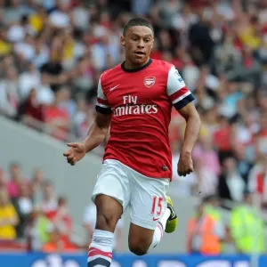 Alex Oxlade-Chamberlain (Arsenal). Arsenal 6: 1 Southampton. Barclays Premier League Alex Oxlade-Chamberlain (Arsenal). Arsenal 6: 1 Southampton. Barclays Premier League