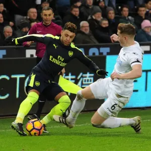 Alex Oxlade-Chamberlain (Arsenal) Alfie Mawson (Swansea). Swansea City 0: 4 Arsenal Alex Oxlade-Chamberlain (Arsenal) Alfie Mawson (Swansea). Swansea City 0: 4 Arsenal