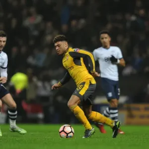 Alex Oxlade-Chamberlain (Arsenal) Daniel Johnson (Preston). Preston North End 1: 2 Arsenal