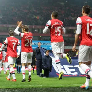 Alex Oxlade-Chamberlain (Arsenal) before the match. Arsenal 2: 2 Swansea City. Barclays