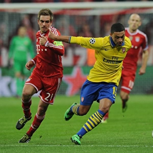 Alex Oxlade-Chamberlain vs. Philipp Lahm: Battle at the Allianz Arena - Arsenal vs. Bayern Munich, UEFA Champions League 2014