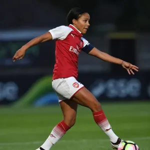 Alex Scott in Action: Arsenal Ladies vs. Everton Ladies Pre-Season Friendly