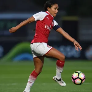 Alex Scott in Action: Arsenal Women vs Everton Ladies Pre-Season Match