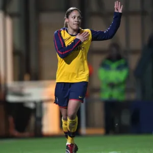 Alex Scott celebrates scoring Arsenals 4th goal Alex Scott celebrates scoring Arsenals 4th goal