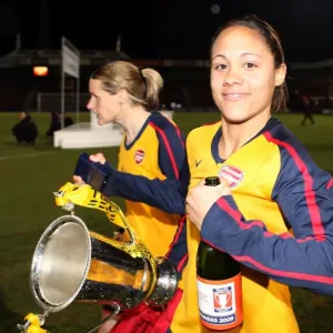 Alex Scott Leads Arsenal to 5-0 Victory in FA Premier League Cup Final against Doncaster Rovers Belles
