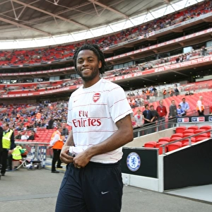 Alex Song in Action for Arsenal Against Chelsea in FA Cup Semi-Final at Wembley Stadium, 2009