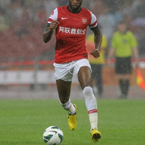 Alex Song in Action: Arsenal vs Manchester City 0-2 Pre-Season Loss at Birds Nest Stadium, Beijing 2012