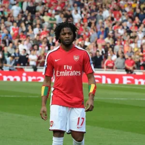 Alex Song in Action: Arsenal vs Manchester City, FA Premier League, Emirates Stadium, 2010