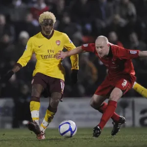Alex Song (Arsenal) Andrew Whing (Orient). Leyton Orient 1: 1 Arsenal, FA Cup Fifth Round Alex Song (Arsenal) Andrew Whing (Orient). Leyton Orient 1: 1 Arsenal, FA Cup Fifth Round