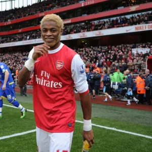 Alex Song (Arsenal). Arsenal 1: 1 Leeds United, FA Cup 3rd Round, Emirates Stadium