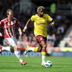 Alex Song (Arsenal) Glenn Whelan (Stoke). Stoke City 3: 1 Arsenal, Barclays Premier League