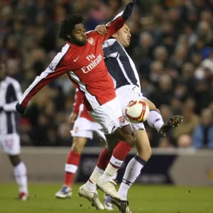 Alex Song (Arsenal) Jonathan Greening (West Brom)